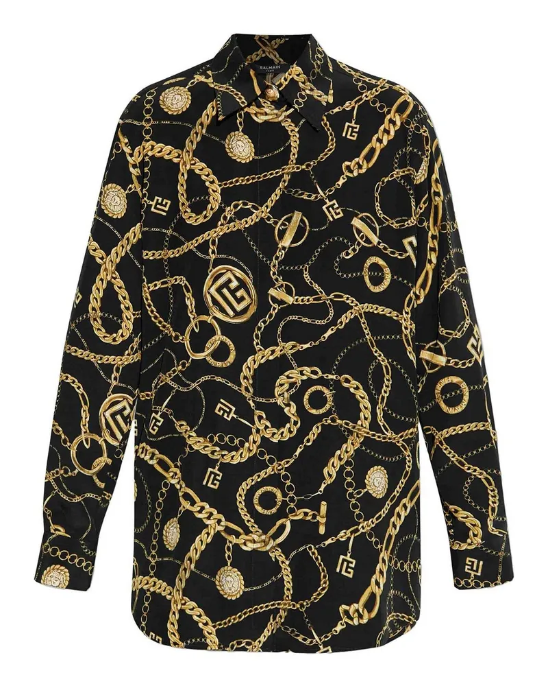 Balmain Hemd - Schwarz Schwarz