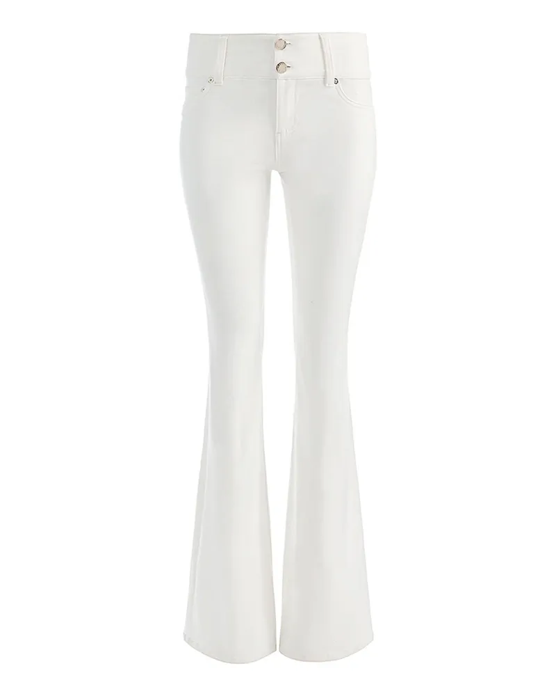Alice + Olivia Straight Leg Jeans - Weiß Weiß