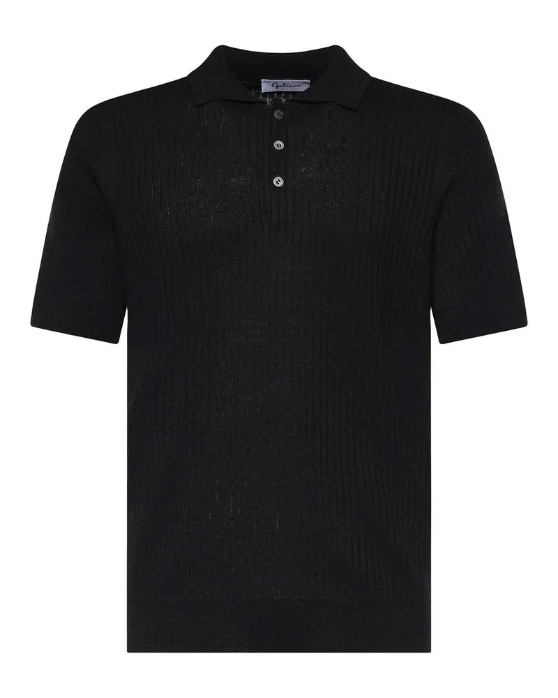 Giuliano Galiano Poloshirt - Schwarz Schwarz