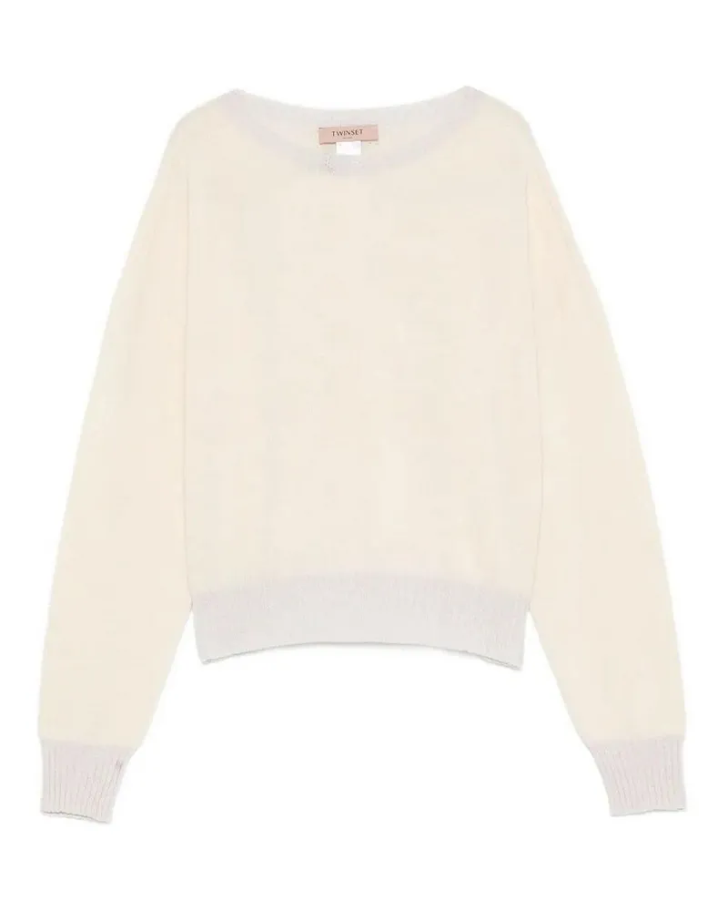 Twin-Set Rundhalspullover - Gold Gold