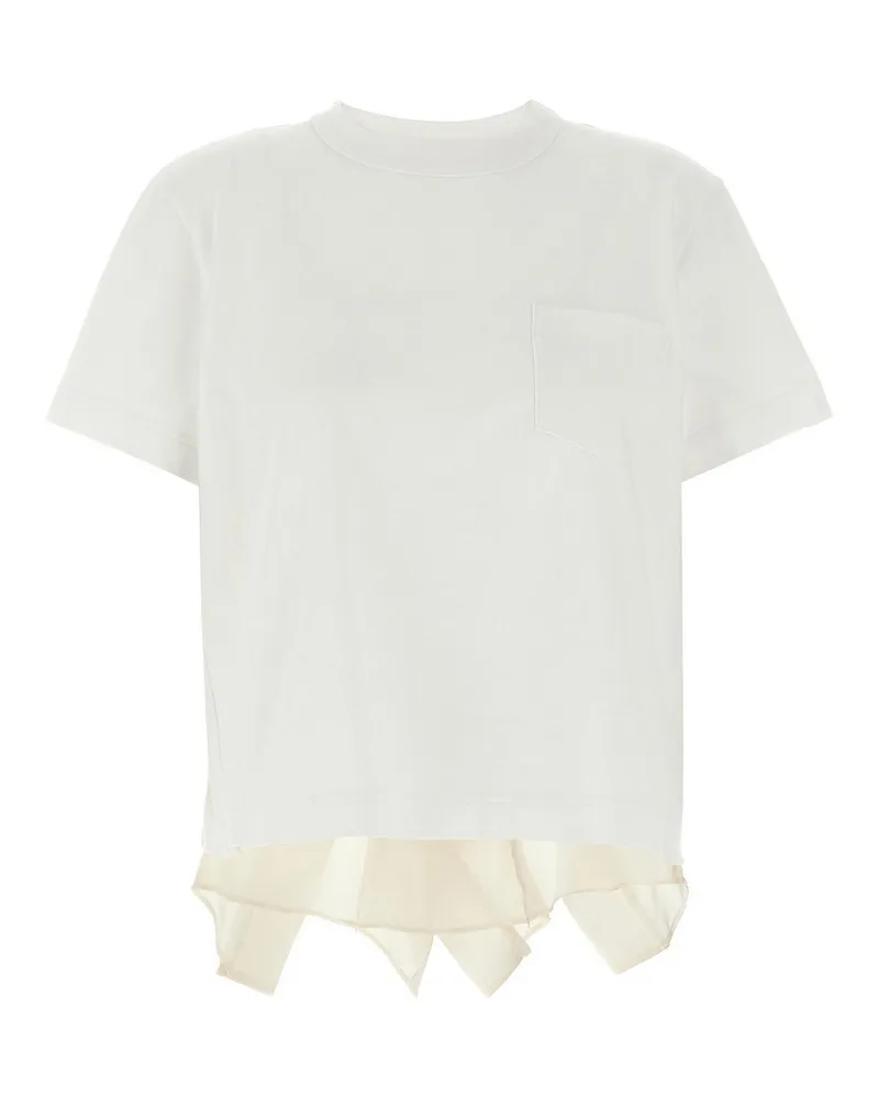 Sacai T-Shirt - Weiß Weiß