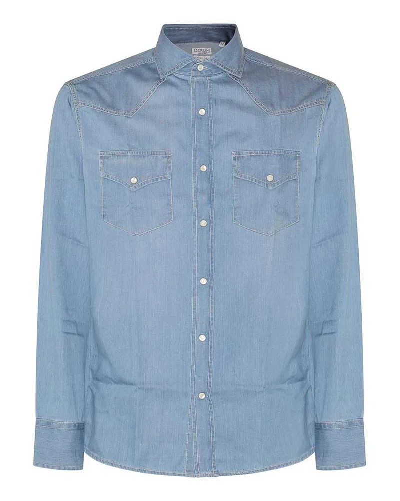 Brunello Cucinelli Hemd - Blau Blau