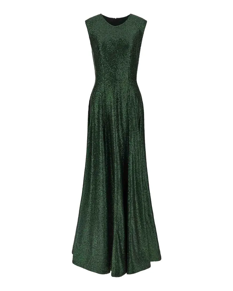 Norma Kamali Knielanges Kleid - Grün Grün