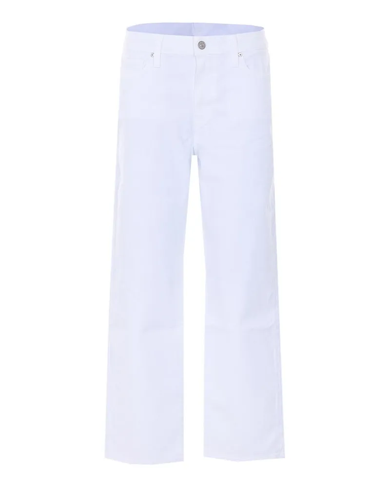 Paige Straight Leg Jeans - Weiß Weiß