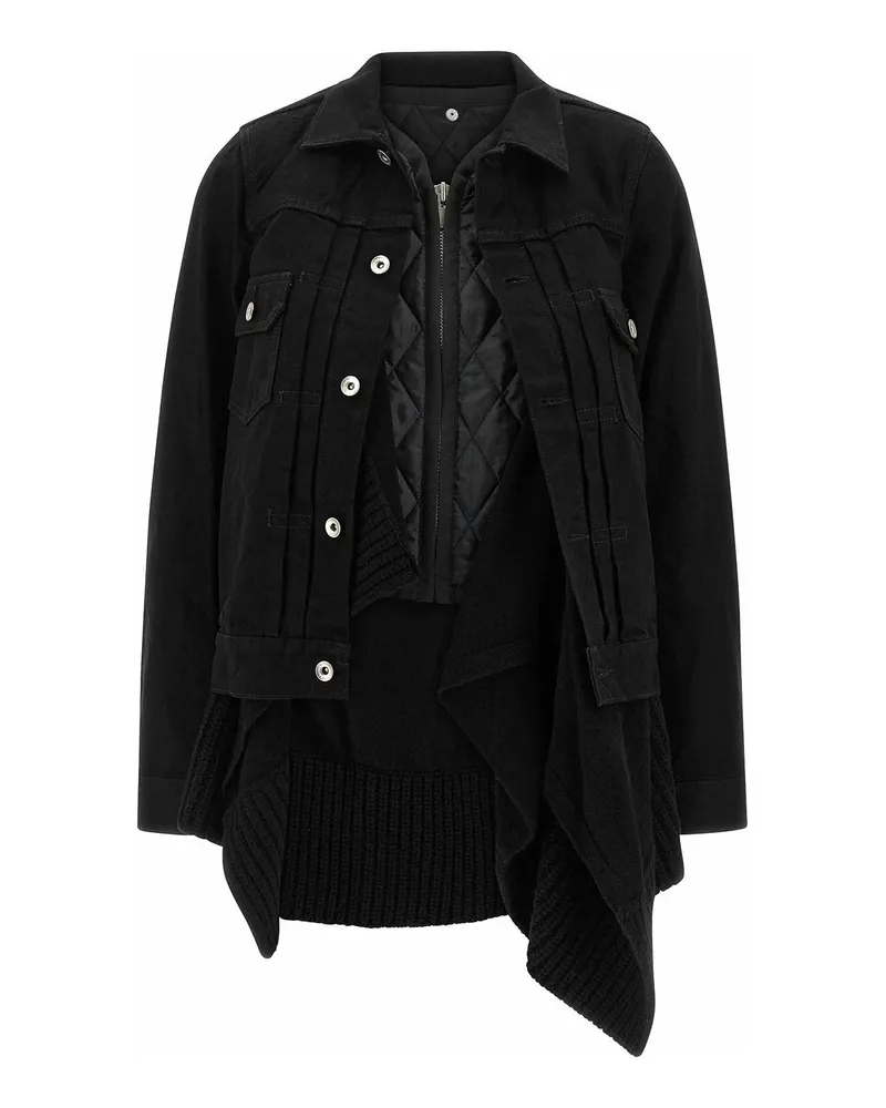 Sacai Hemd - Schwarz Schwarz