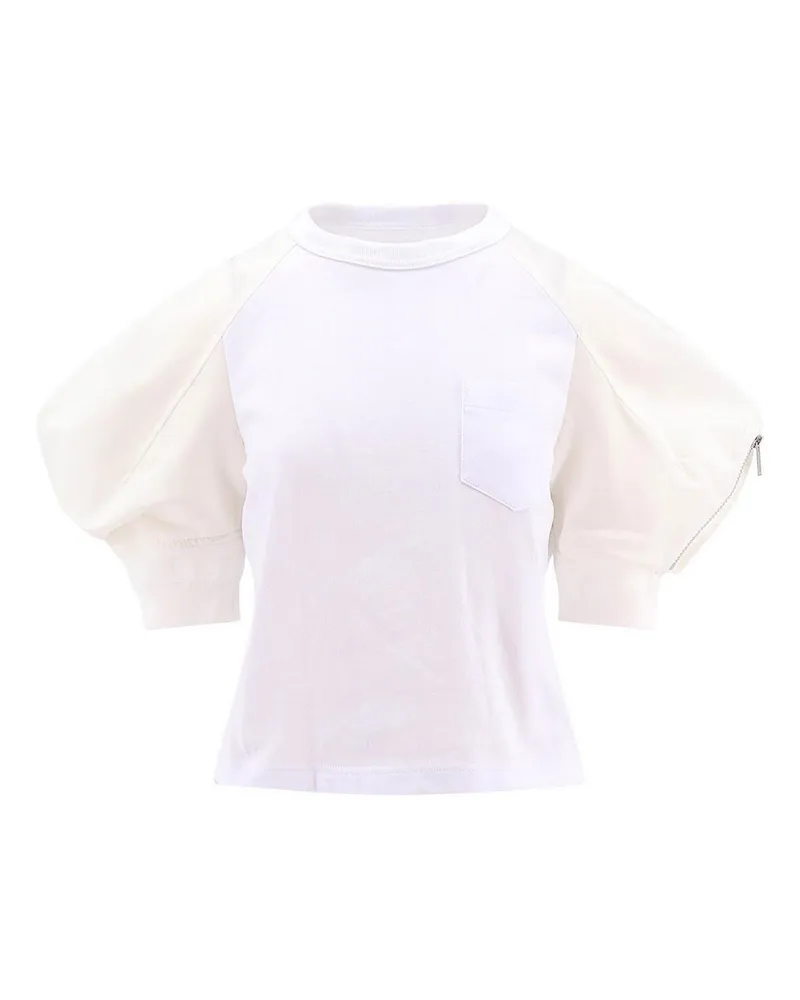 Sacai T-Shirt - Weiß Weiß
