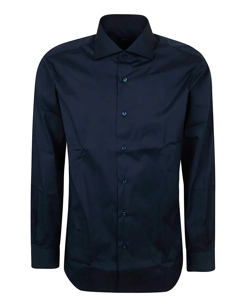 BARBA Hemd - Blau Blau