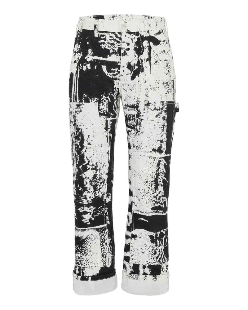 Alexander McQueen Straight Leg Jeans - Weiß Weiß