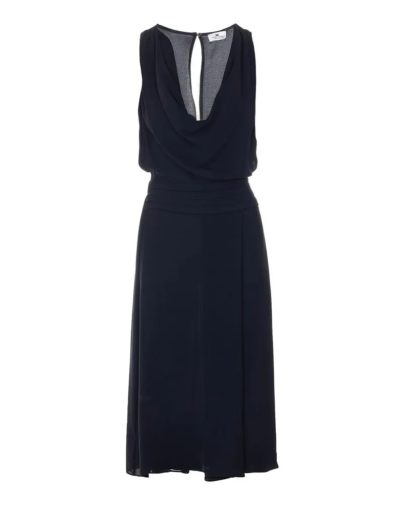 Elisabetta Franchi Knielanges Kleid - Schwarz Schwarz