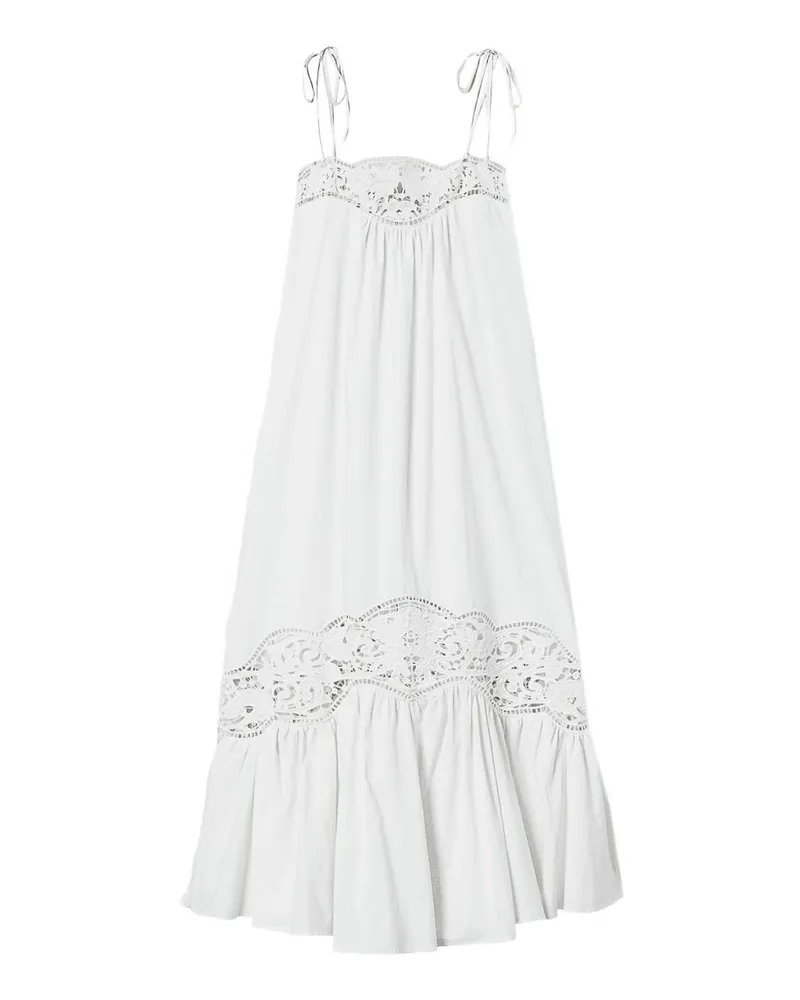 Twin-Set Maxikleid - Weiß Weiß