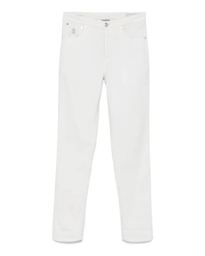 Brunello Cucinelli Casual Hose - Weiß Weiß