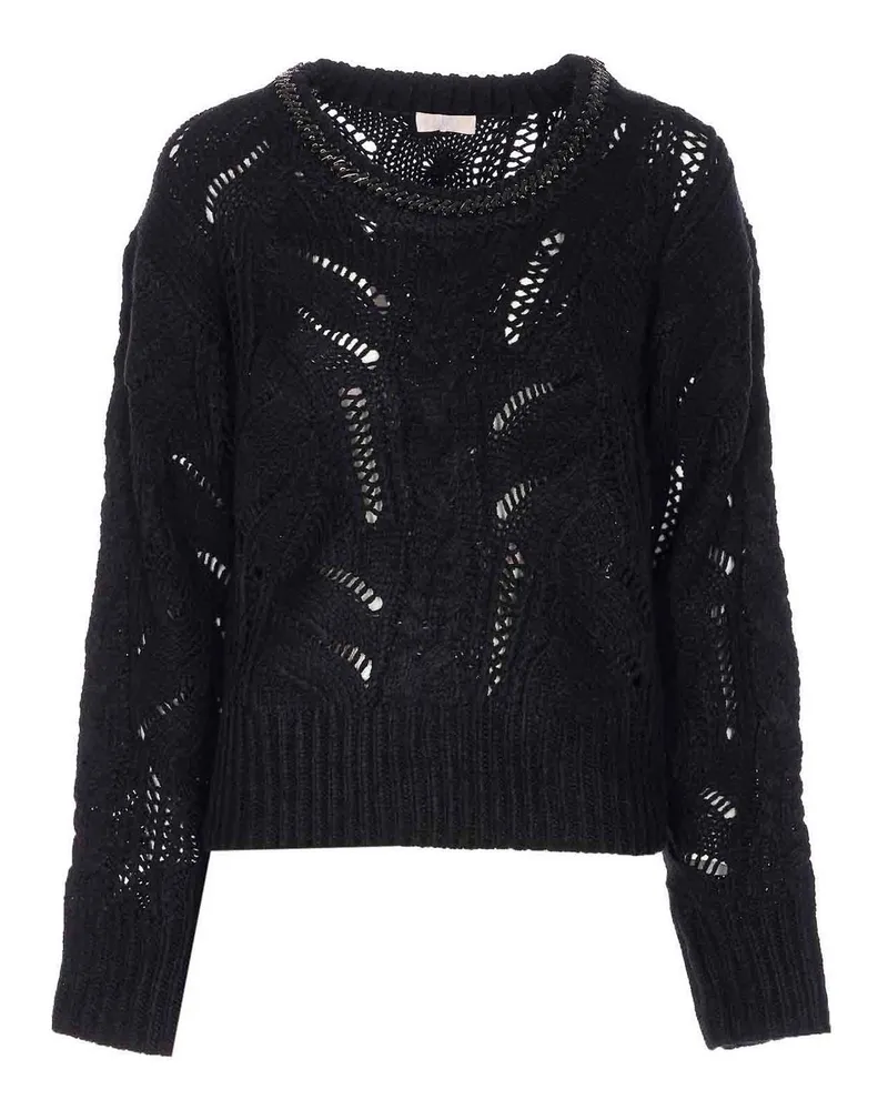 Liu Jo Rundhalspullover - Schwarz Schwarz