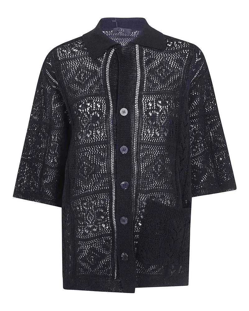 Yohji Yamamoto Hemd - Schwarz Schwarz