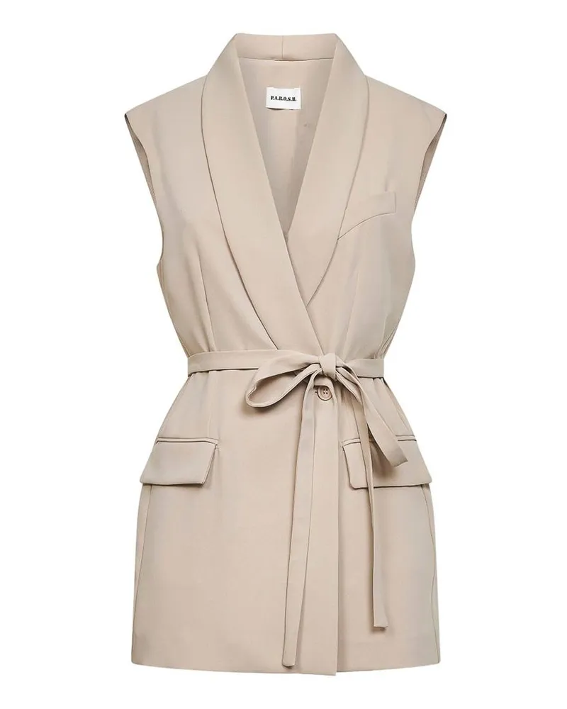P.A.R.O.S.H. P. A.R. O H. Top - Beige Beige