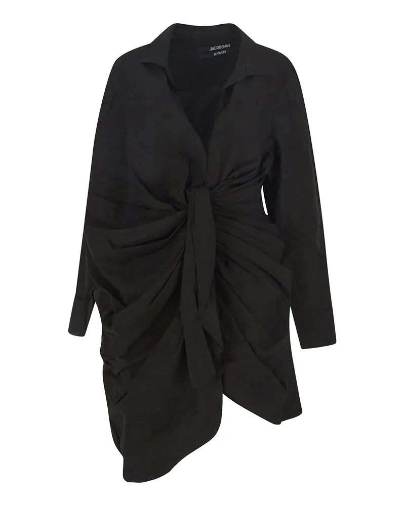 Jacquemus Knielanges Kleid - Schwarz Schwarz