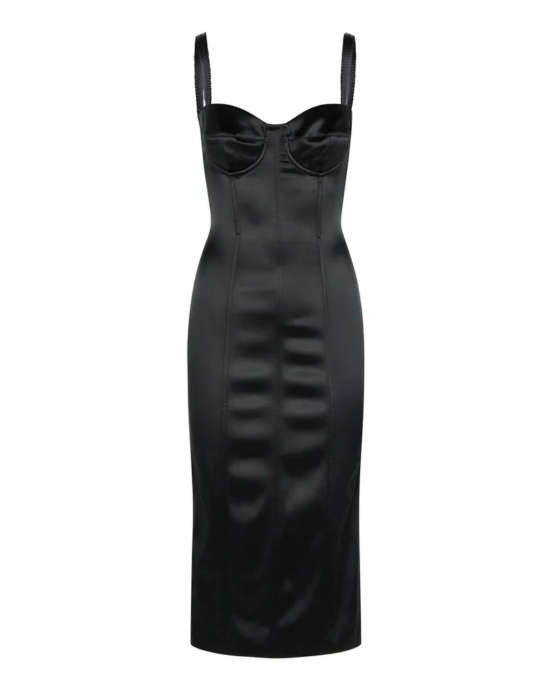 Dolce & Gabbana Knielanges Kleid - Schwarz Schwarz