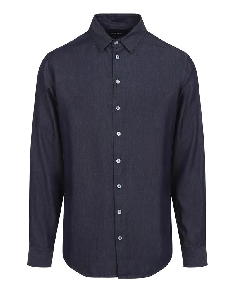 Giorgio Armani Hemd - Jeansblau Jeansblau