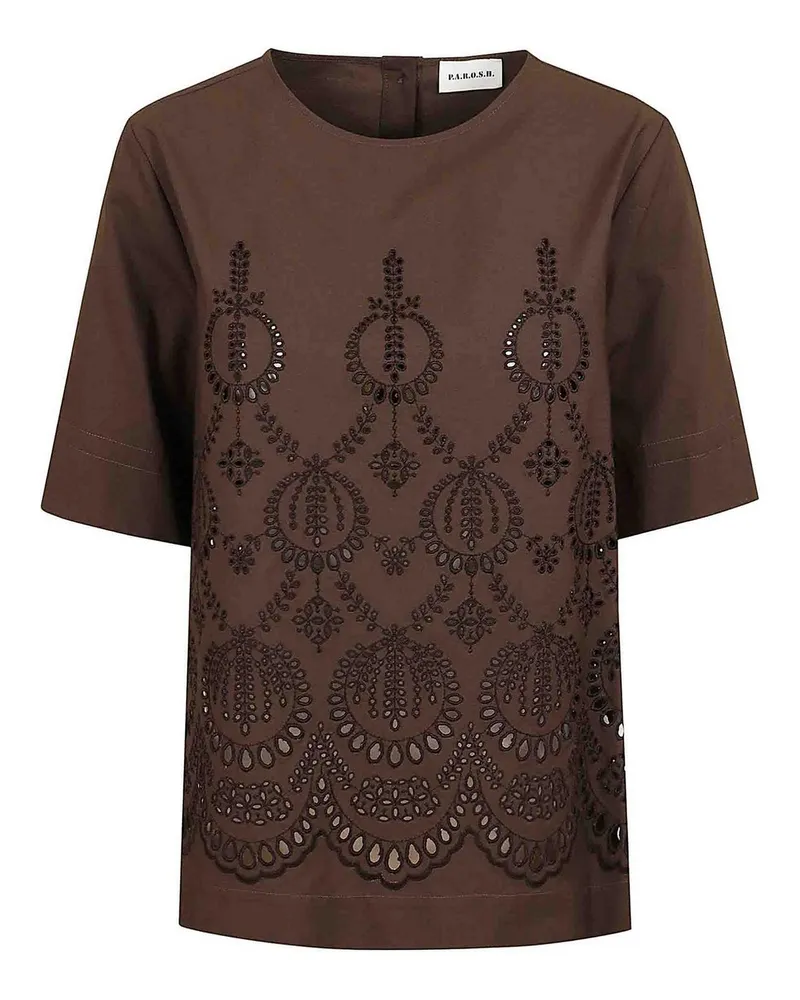 P.A.R.O.S.H. P. A.R. O.S. H. Bluse - Braun Braun