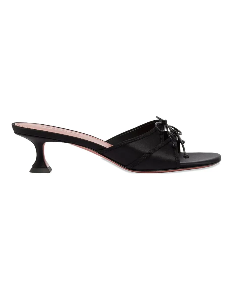 Amina Muaddi Sandalen - Schwarz Schwarz