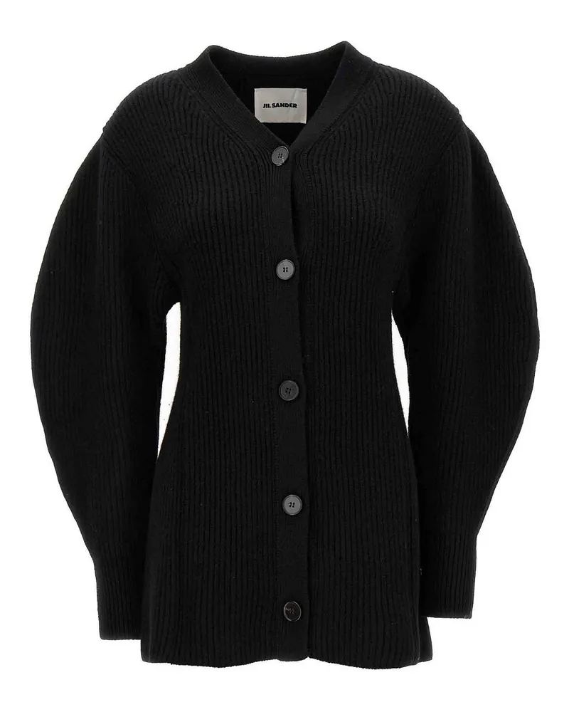 Jil Sander Cardigan - Schwarz Schwarz