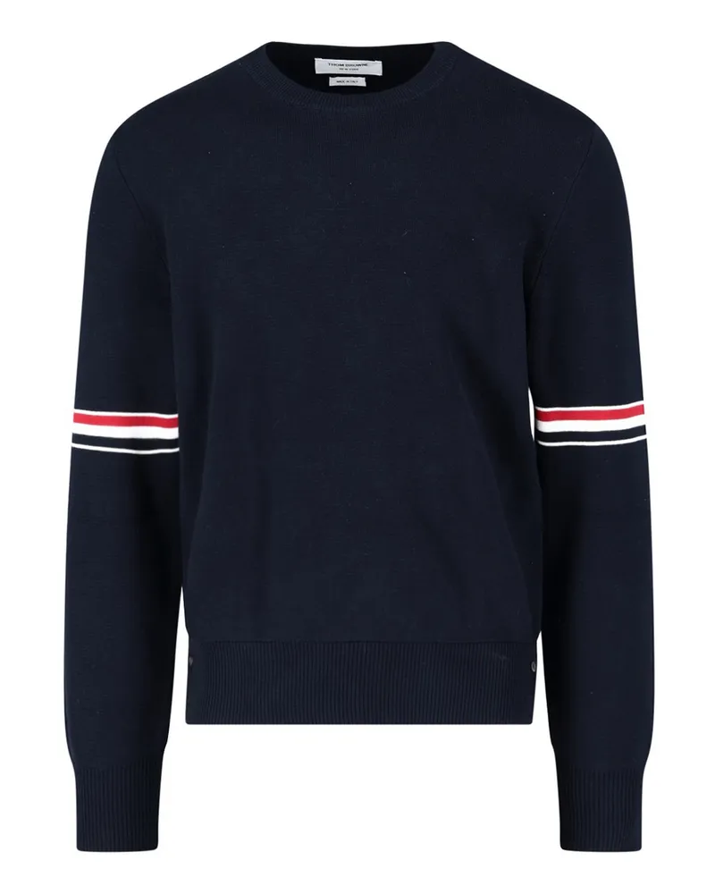 Thom Browne Rundhalspullover - Blau Blau