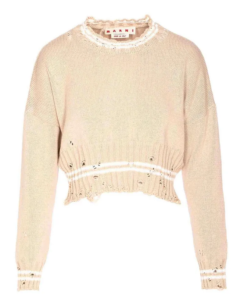 Marni Rundhalspullover - Beige Beige
