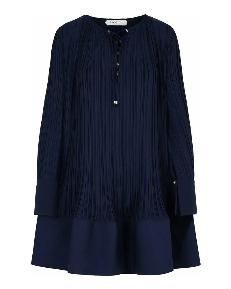 Lanvin Knielanges Kleid - Dunkelblau Dunkelblau