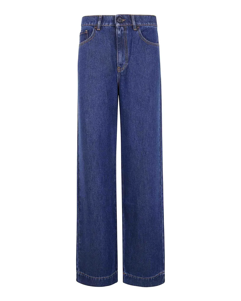 P.A.R.O.S.H. P. A.R. O.S. H. Straight Leg Jeans - Blau Blau