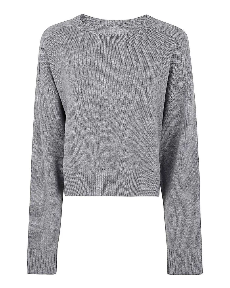 Loulou Studio Rundhalspullover - Grau Grau