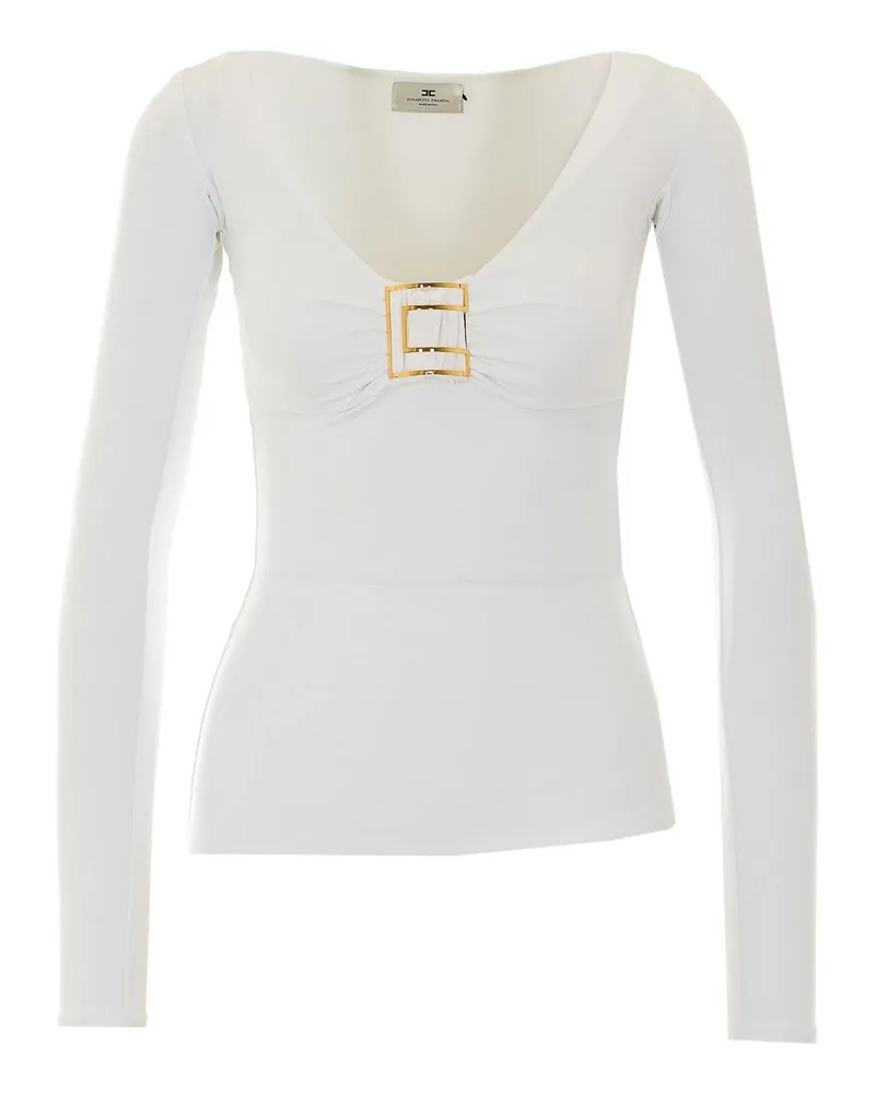 Elisabetta Franchi Top - Weiß Weiß