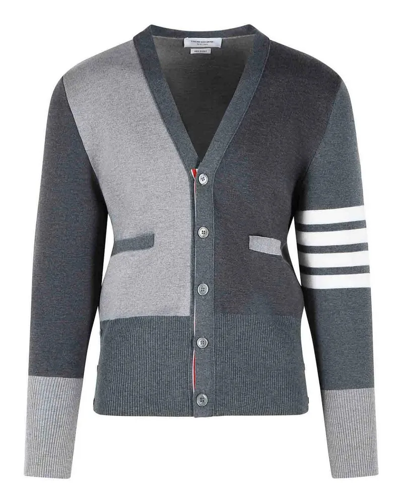 Thom Browne Cardigan - Grau Grau