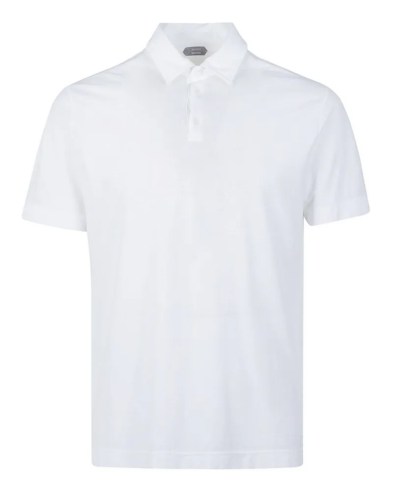 Zanone Poloshirt - Weiß Weiß
