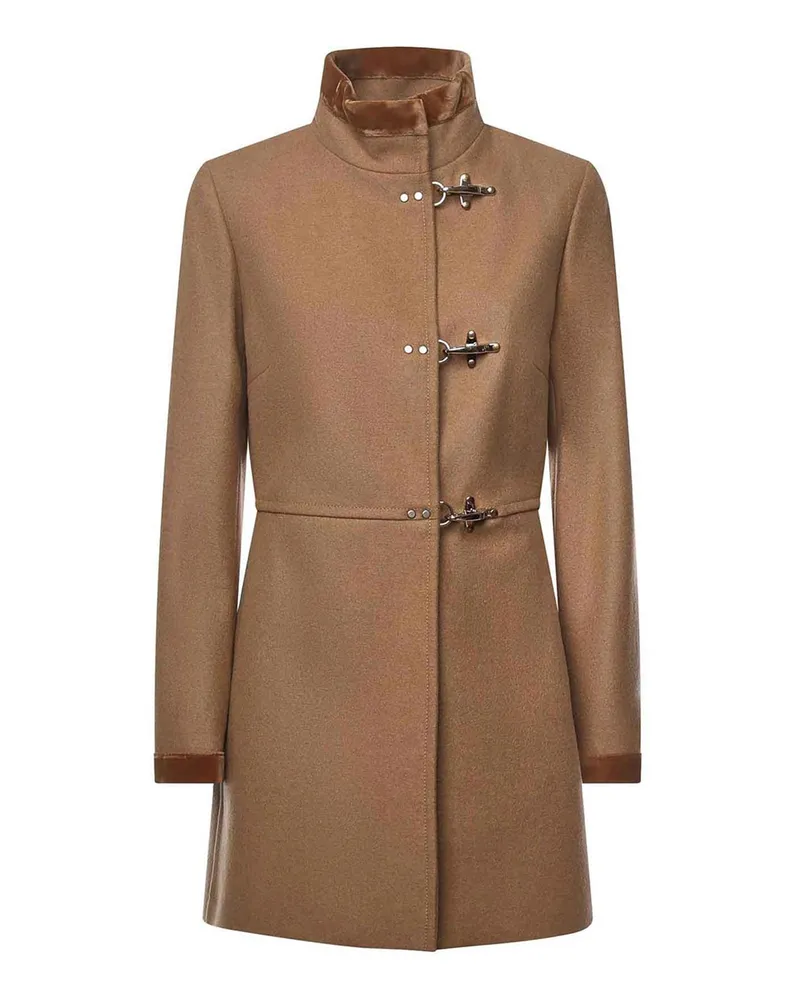 Fay Knielanger Mantel - Beige Beige