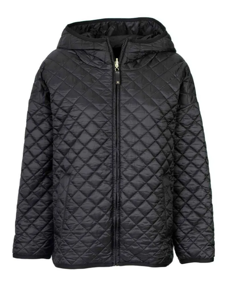 Max Mara Daunenmantel - Schwarz Schwarz