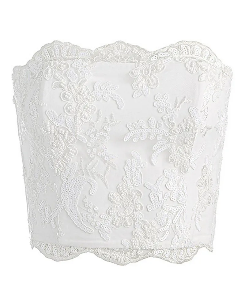 Alice + Olivia Top - Weiß Weiß