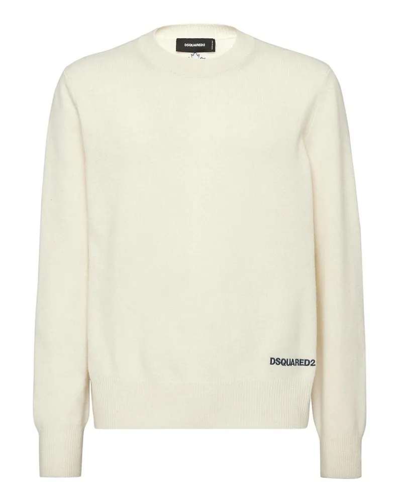 Dsquared2 Rundhalspullover - Weiß Weiß