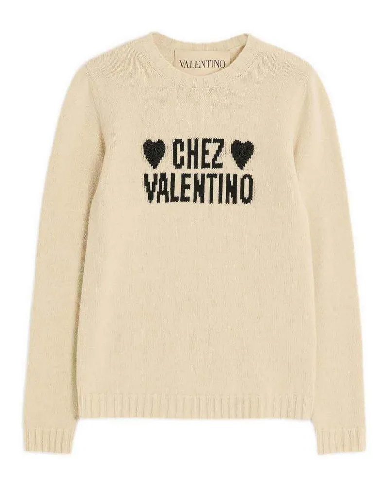 Valentino Garavani Rundhalspullover - Beige Beige