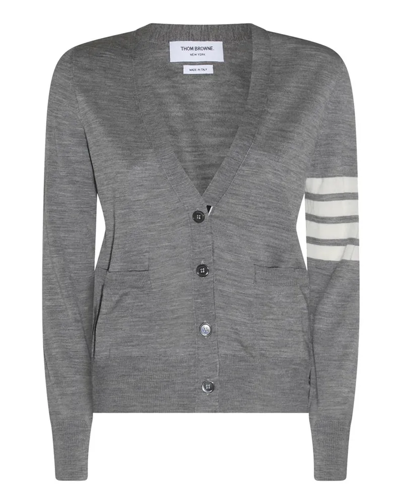 Thom Browne Cardigan - Grau Grau