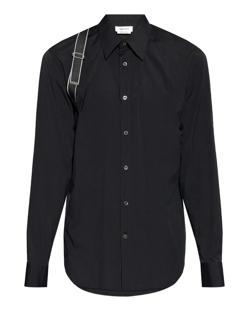 Alexander McQueen Hemd - Schwarz Schwarz