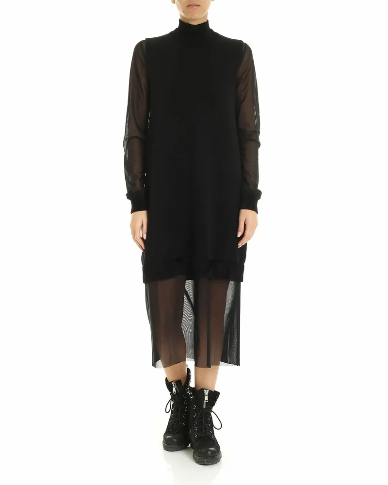 McQ Maxikleid - Schwarz Schwarz