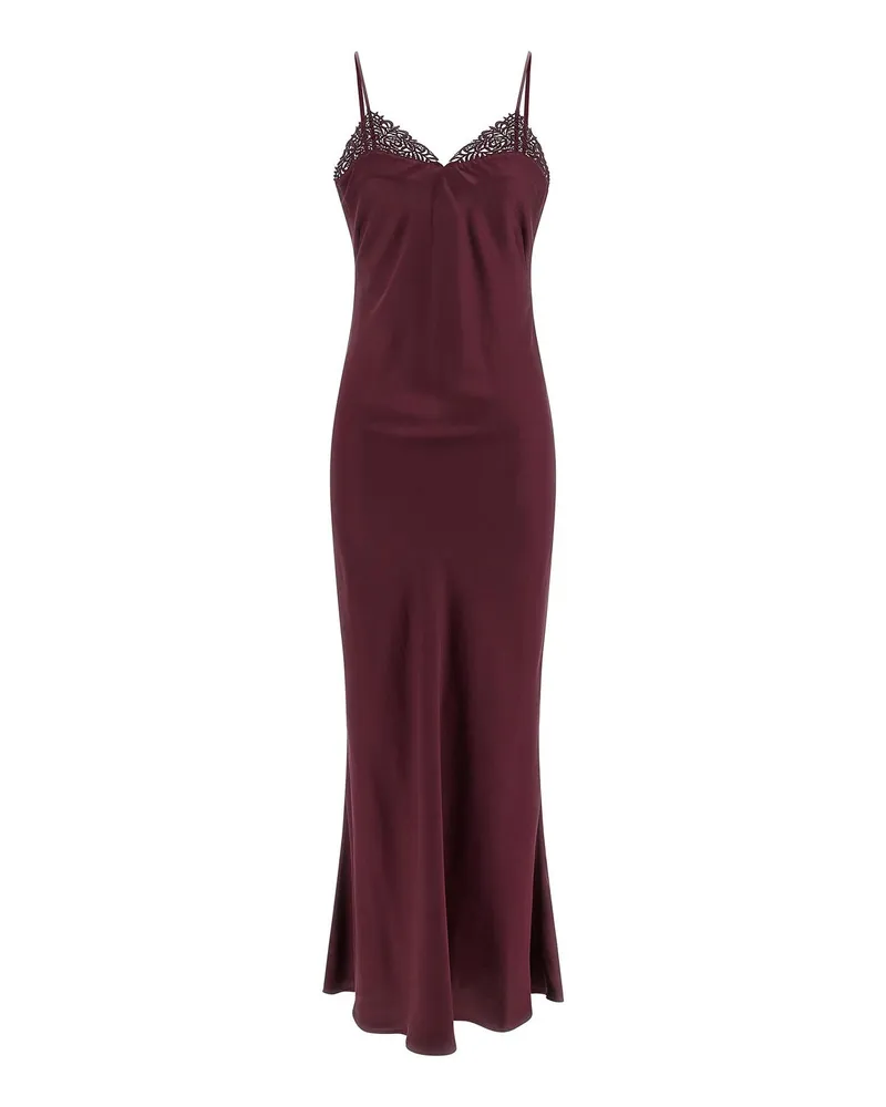 Twin-Set Knielanges Kleid - Dunkelrot Dunkelrot
