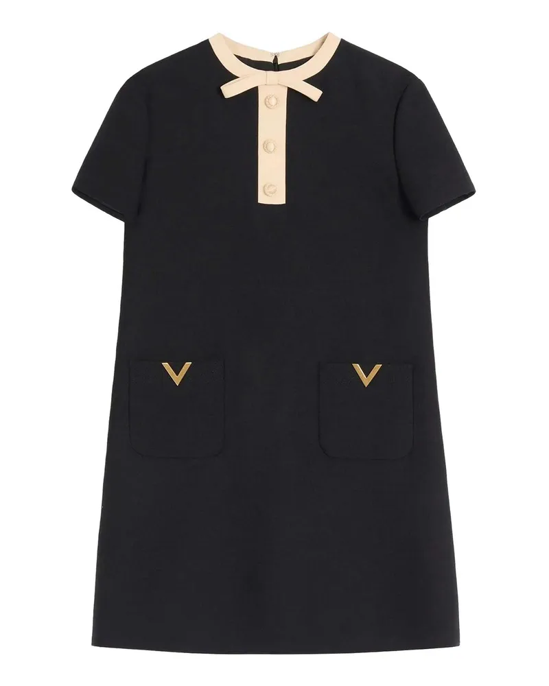 Valentino Garavani Kurzes Kleid - Schwarz Schwarz