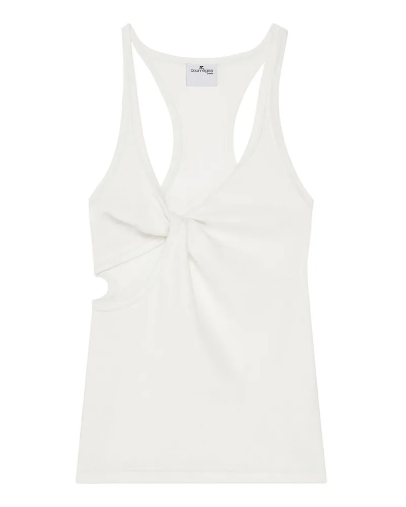 Courrèges Top - Weiß Weiß