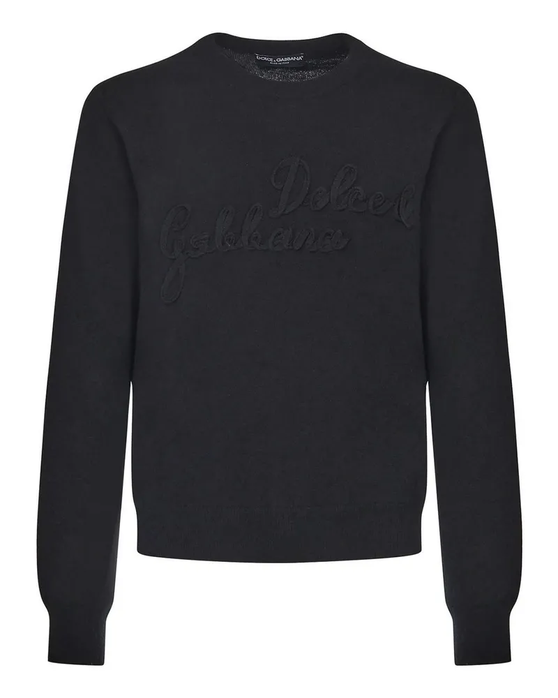Dolce & Gabbana Rundhalspullover - Schwarz Schwarz