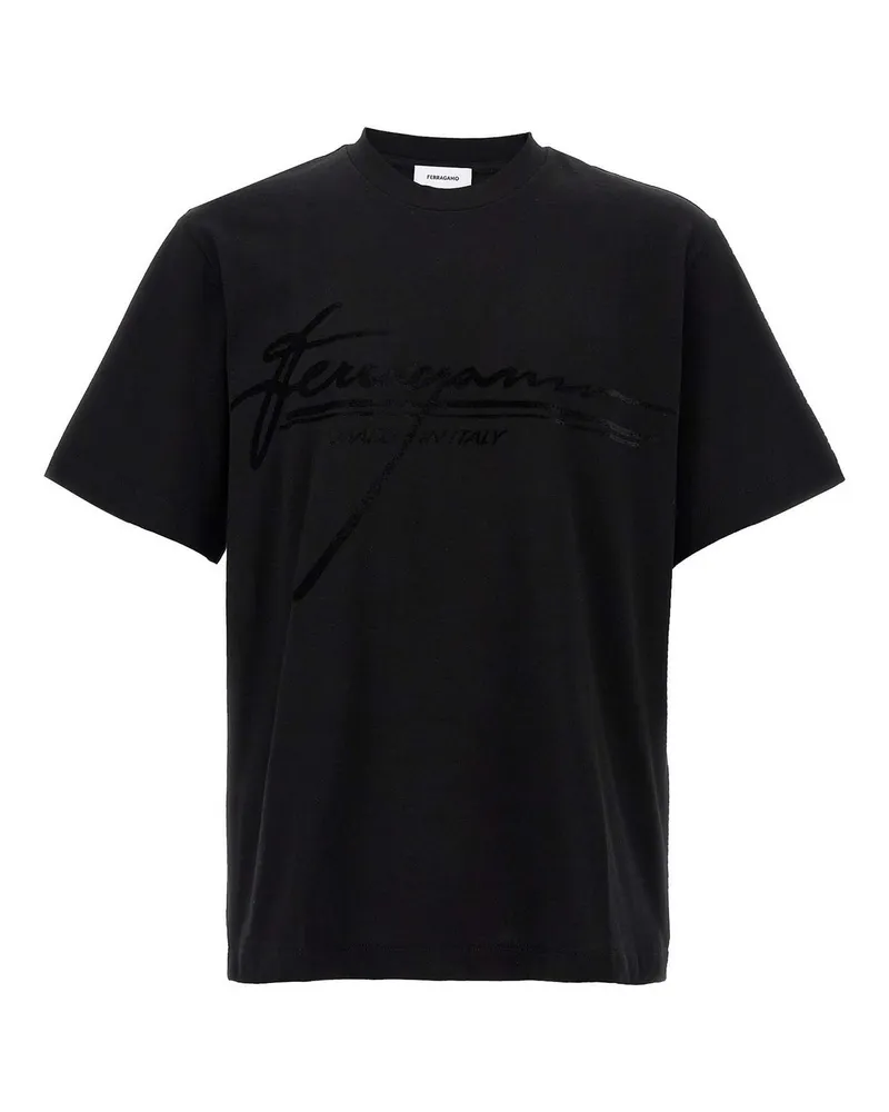 Ferragamo T-Shirt - Schwarz Schwarz