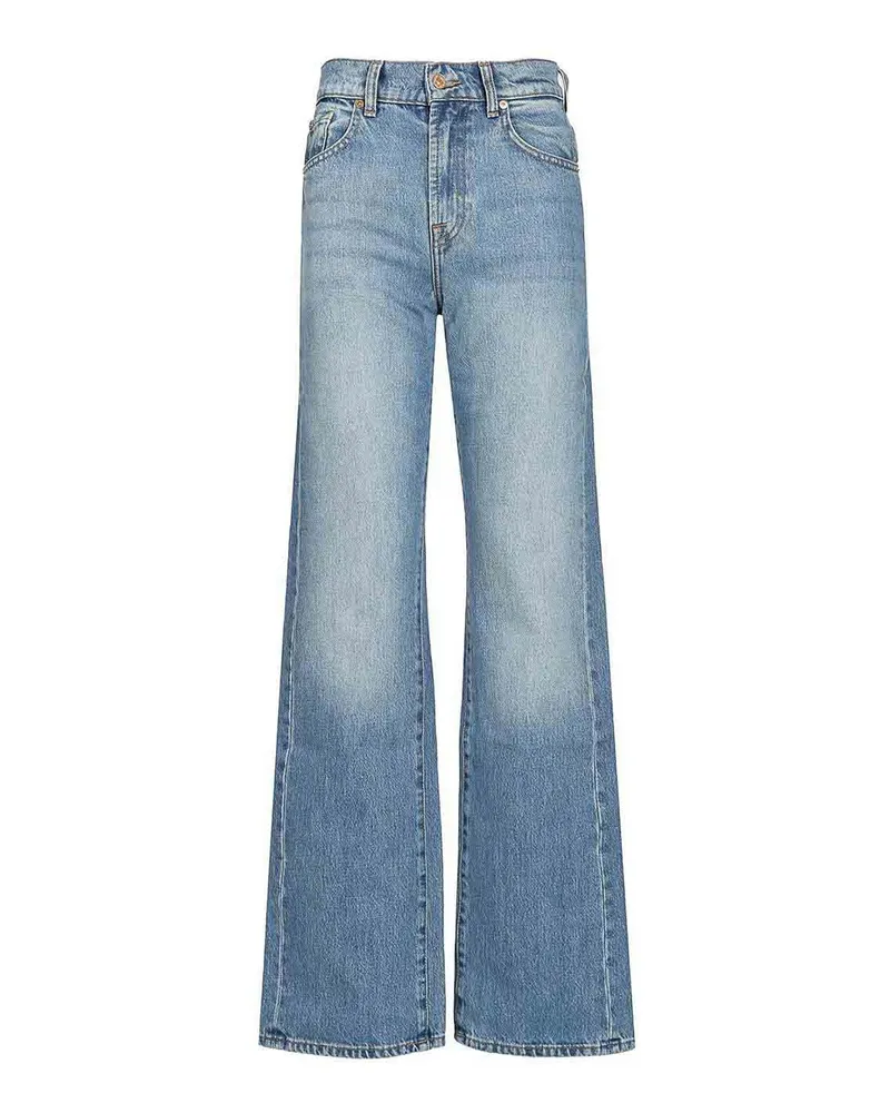 7 for all mankind Straight Leg Jeans - Blau Blau