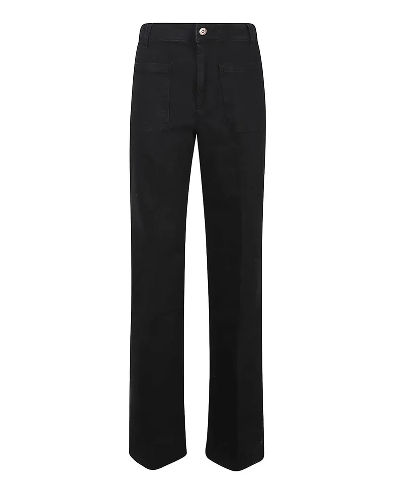Victoria Beckham Straight Leg Jeans - Schwarz Schwarz