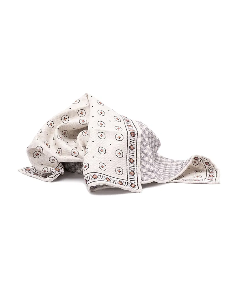 Brunello Cucinelli Raffinierter Schal Hellgrau