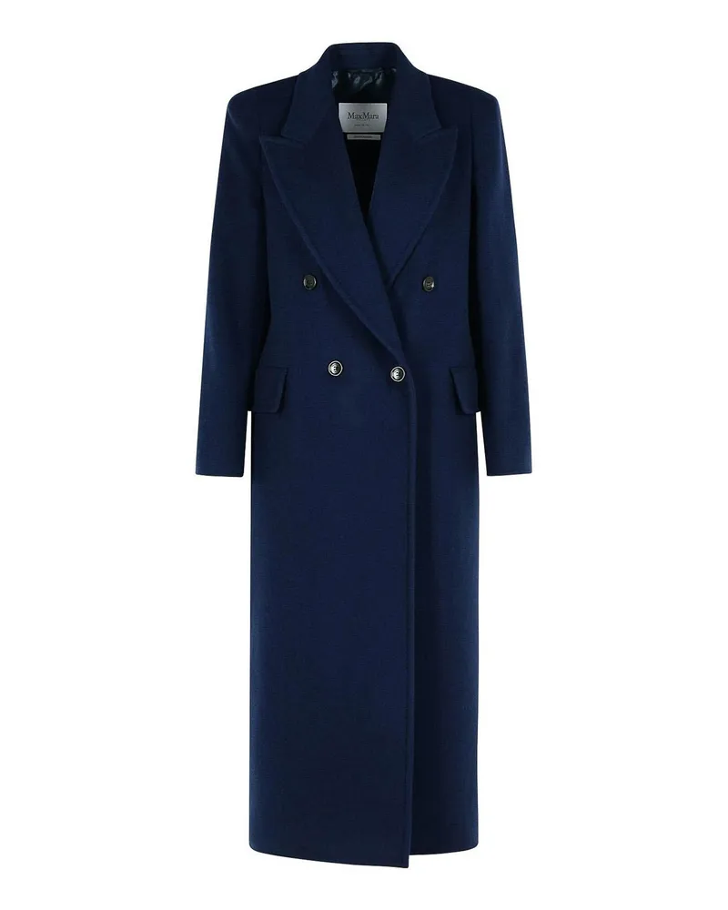 Max Mara Kurzer Mantel - Blau Blau
