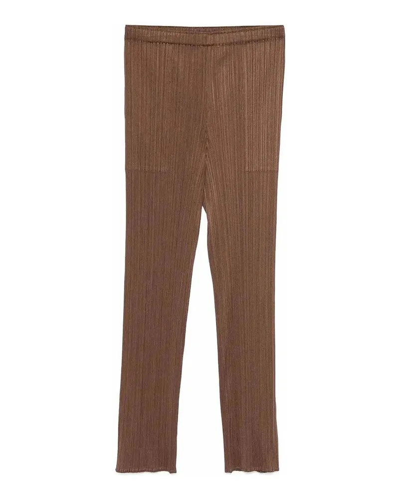 Issey Miyake Casual Hose - Weiß Braun